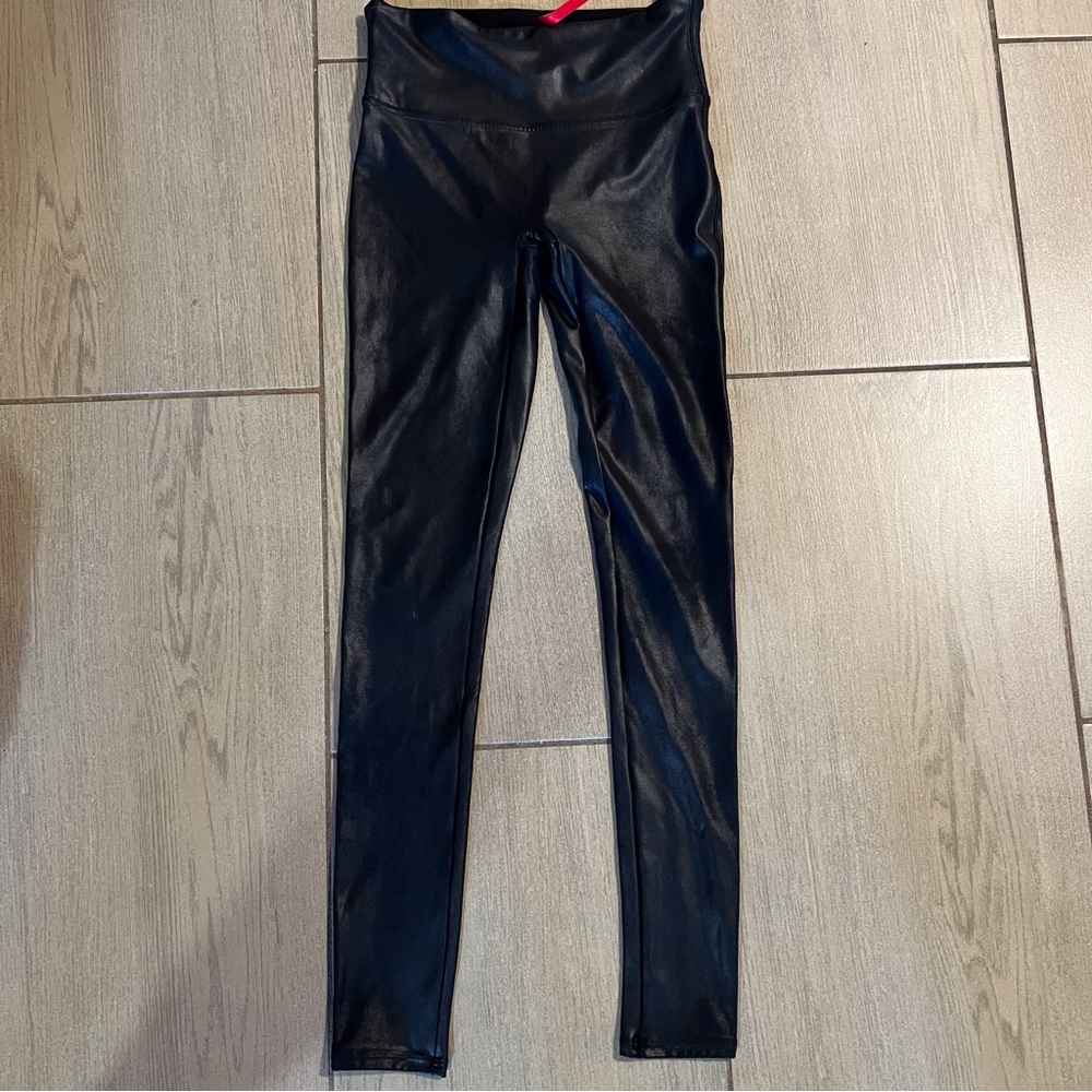 Spanx Original Black Faux Leather Leggings | S